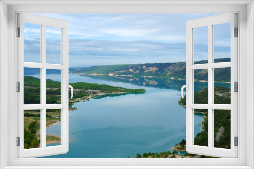Fototapeta Naklejka Na Ścianę Okno 3D - Lac de Sainte-Croix