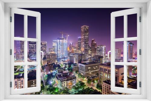 Fototapeta Naklejka Na Ścianę Okno 3D - Houston Texas Skyline