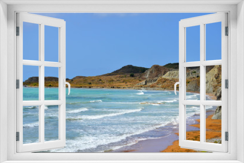 Fototapeta Naklejka Na Ścianę Okno 3D - Xi beach, Kefalonia, Greece