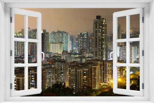 Fototapeta Naklejka Na Ścianę Okno 3D - Hong Kong Residential District