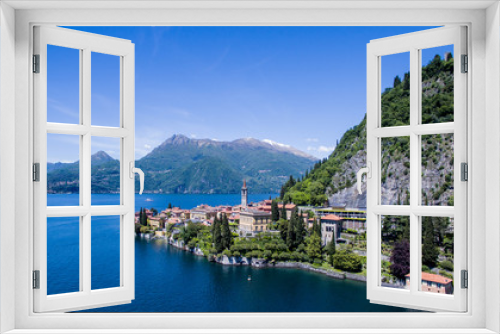 Fototapeta Naklejka Na Ścianę Okno 3D - Varenna - Lago di Como - Foto aerea (Como Lake - Italy)