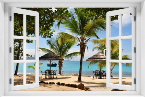 Fototapeta Naklejka Na Ścianę Okno 3D - palm island