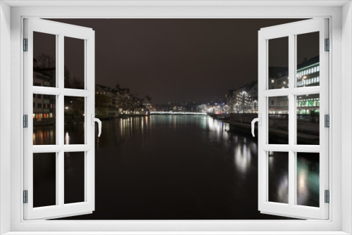 Fototapeta Naklejka Na Ścianę Okno 3D - Amazing night scenes from Zurich, Switzerland