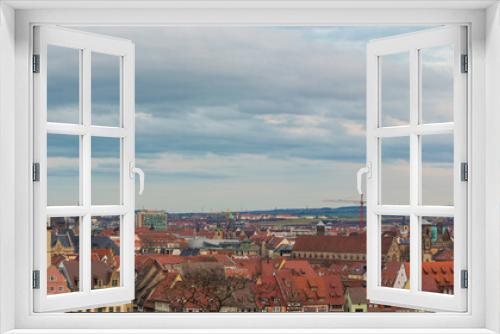 Fototapeta Naklejka Na Ścianę Okno 3D - Panorama Aussicht über Erfurt, Thüringen