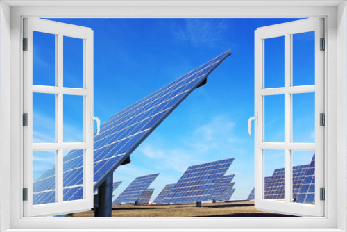 Fototapeta Naklejka Na Ścianę Okno 3D - Central of photovoltaic panels.