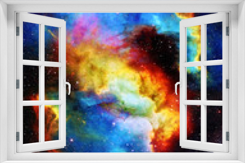 Fototapeta Naklejka Na Ścianę Okno 3D - Nebula, Cosmic space and stars, blue cosmic abstract background. Elements of this image furnished by NASA.