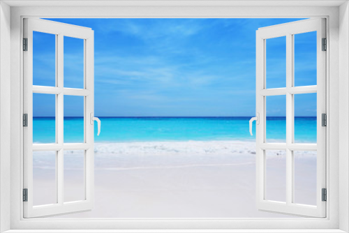 Fototapeta Naklejka Na Ścianę Okno 3D -  Summer beach background