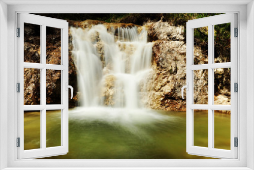 Fototapeta Naklejka Na Ścianę Okno 3D - Ötschergräben Wasserfall