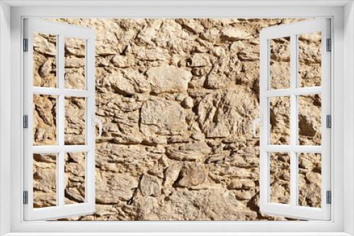 Fototapeta Naklejka Na Ścianę Okno 3D - Rustic Stone Wall Texture