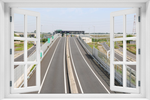 Fototapeta Naklejka Na Ścianę Okno 3D - 高速道路の入口