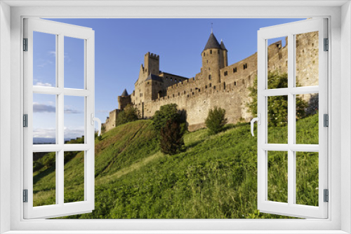 Fototapeta Naklejka Na Ścianę Okno 3D - Extérieur de la Citadelle de Carcassonne