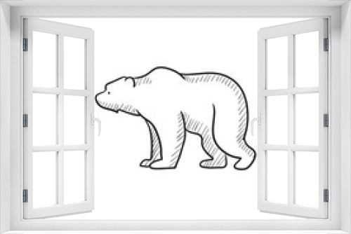 Fototapeta Naklejka Na Ścianę Okno 3D - Bear sketch icon