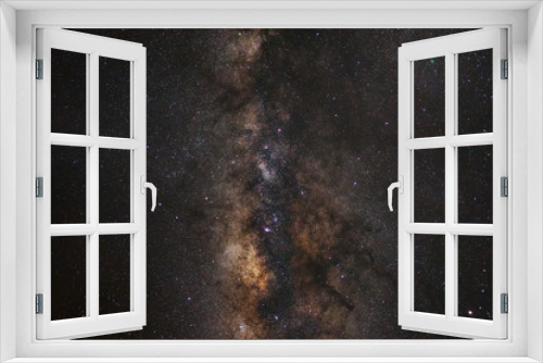 Fototapeta Naklejka Na Ścianę Okno 3D - Close-up of Milky Way,Long exposure photograph, with grain