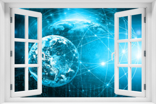 Fototapeta Naklejka Na Ścianę Okno 3D - Best Internet Concept of global business from concepts series. Elements of this image furnished by NASA