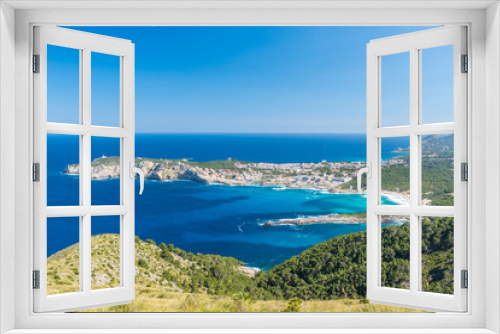 Fototapeta Naklejka Na Ścianę Okno 3D - Cala Agulla and beautiful coast at Cala Ratjada of Mallorca, Spain