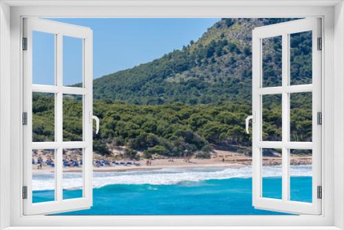 Fototapeta Naklejka Na Ścianę Okno 3D - Cala Agulla on Mallorca, Spain
