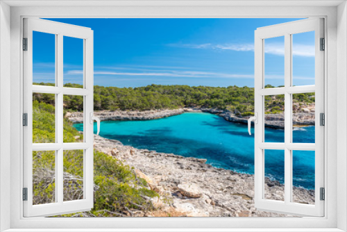 Fototapeta Naklejka Na Ścianę Okno 3D - Bay of Cala Mondrago - beautiful beach and coast of Mallorca
