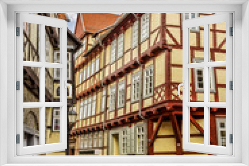 Fototapeta Naklejka Na Ścianę Okno 3D - ältestes Fachwerkhaus in Quedlingburg