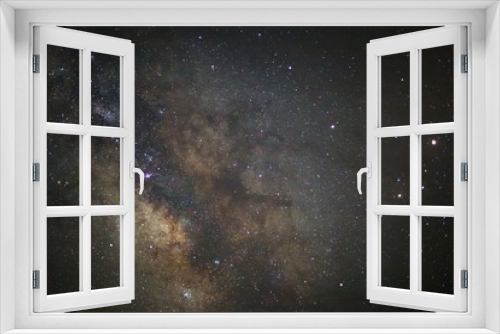 Fototapeta Naklejka Na Ścianę Okno 3D - The center of the milky way galaxy, Long exposure photograph