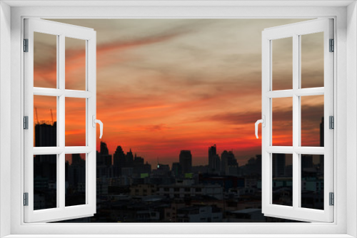 Fototapeta Naklejka Na Ścianę Okno 3D - View of Bangkok