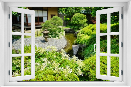 Fototapeta Naklejka Na Ścianę Okno 3D - 日本庭園