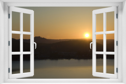 Fototapeta Naklejka Na Ścianę Okno 3D - Sonnenaufgang, Edersee, Impression, Morgenstimmung