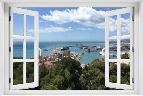 Fototapeta Naklejka Na Ścianę Okno 3D - Paisaje urbano de Málaga