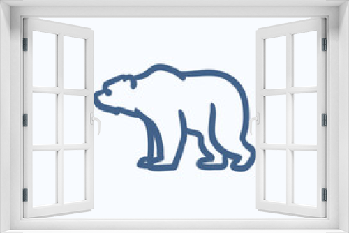 Fototapeta Naklejka Na Ścianę Okno 3D - Bear sketch icon.