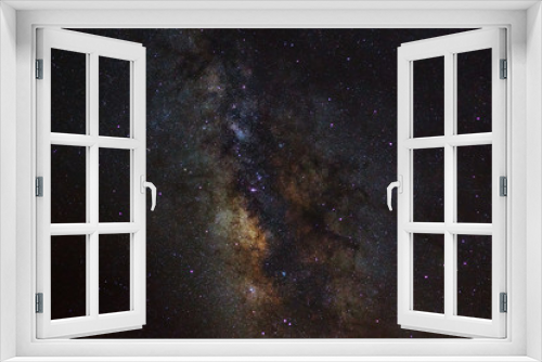 Fototapeta Naklejka Na Ścianę Okno 3D - Close-up of Milky Way Galaxy,Long exposure photograph, with grai
