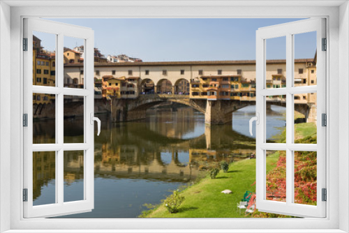 Fototapeta Naklejka Na Ścianę Okno 3D - Ponte Vecchio Bridge Florence Italy