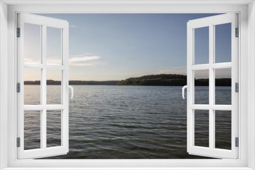 Fototapeta Naklejka Na Ścianę Okno 3D - Blick über See in Mecklenburg