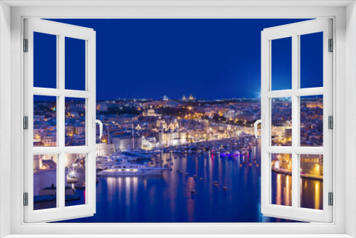 Fototapeta Naklejka Na Ścianę Okno 3D - Malta Valetta Kalkara Vittoriosa Paola Grand Harbor Hafen Panorama