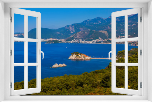 Fototapeta Naklejka Na Ścianę Okno 3D - Island Sveti Stefan - Montenegro