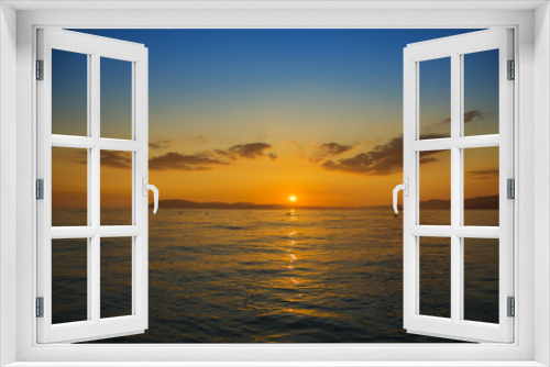 Fototapeta Naklejka Na Ścianę Okno 3D - Sunset on the seascape