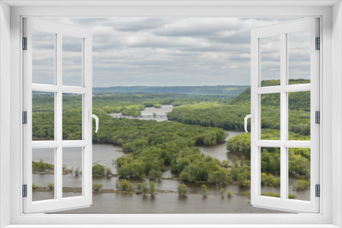 Fototapeta Naklejka Na Ścianę Okno 3D - Mississippi River Scenic View
