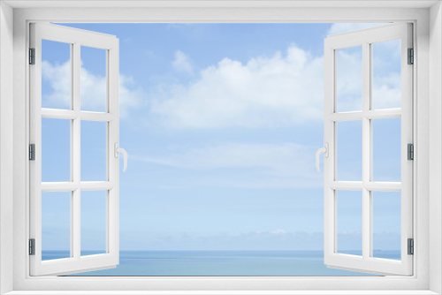 Fototapeta Naklejka Na Ścianę Okno 3D - Beautiful sea with blue sky on sunny day