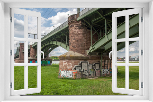 Fototapeta Naklejka Na Ścianę Okno 3D - Kölner Eisenbahnbrücke