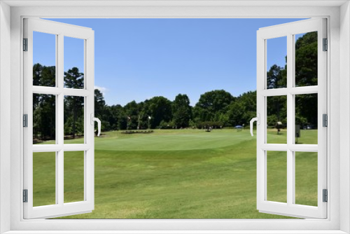 Fototapeta Naklejka Na Ścianę Okno 3D - Golf Course landscape
