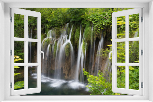 Fototapeta Naklejka Na Ścianę Okno 3D - Waterfall in Plitvice national park