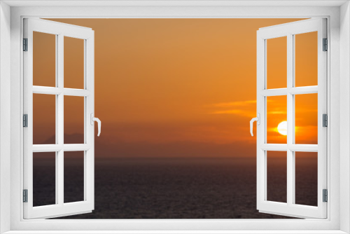 Fototapeta Naklejka Na Ścianę Okno 3D - Sonnenuntergang über dem Meer