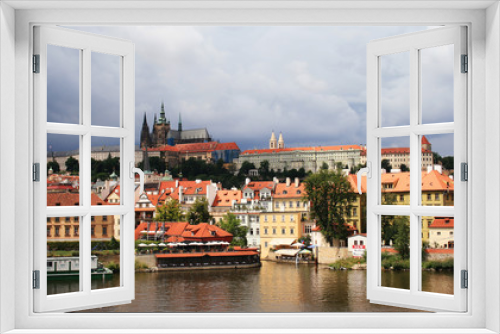 Fototapeta Naklejka Na Ścianę Okno 3D - the panorama of Prague