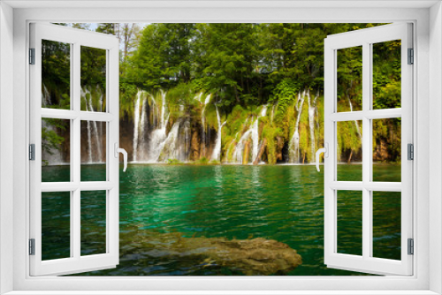 Fototapeta Naklejka Na Ścianę Okno 3D - Plitvice lakes park in Croatia.