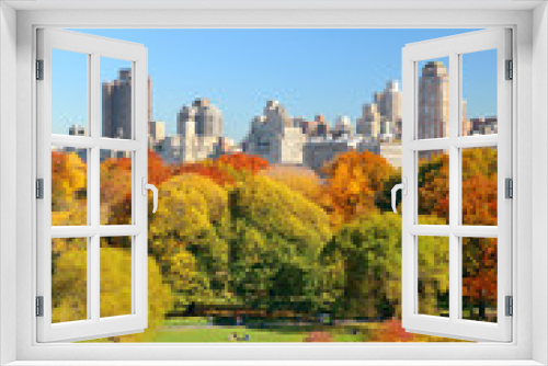 Fototapeta Naklejka Na Ścianę Okno 3D - Central Park Autumn