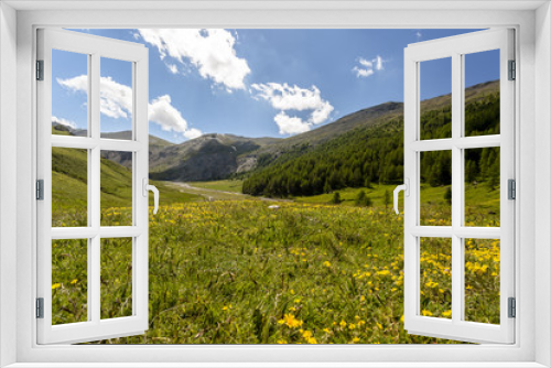 Fototapeta Naklejka Na Ścianę Okno 3D - summer alpine landscape