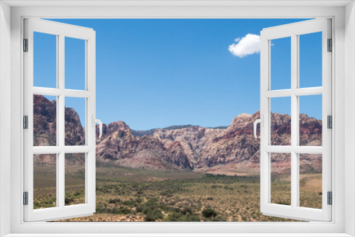 Fototapeta Naklejka Na Ścianę Okno 3D - Red Rock Canyon Overlook