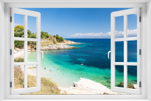 Fototapeta Naklejka Na Ścianę Okno 3D - amazing beach in Kassiopi on Corfu island, Greece