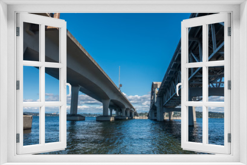 Fototapeta Naklejka Na Ścianę Okno 3D - Beneath Highway Bridge 3