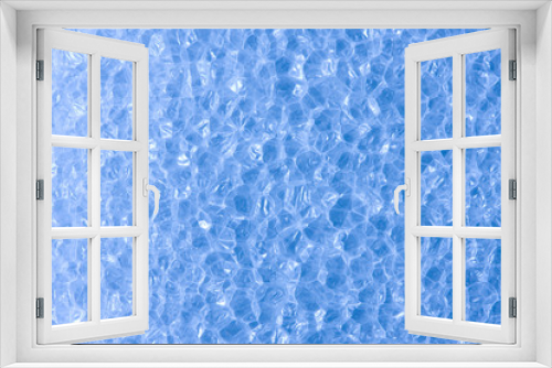 Fototapeta Naklejka Na Ścianę Okno 3D - foamed blue plastic