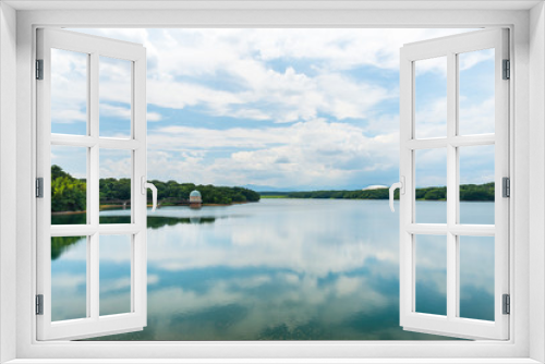 Fototapeta Naklejka Na Ścianę Okno 3D - 多摩湖と空２