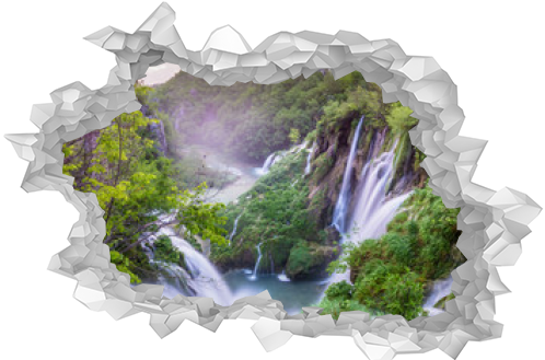 Wodospady w Parku Narodowym Jezior Plitwickich,Chorwacja